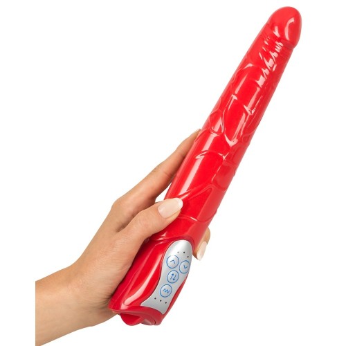 Red Push Standard Vibrator with Thruster Function