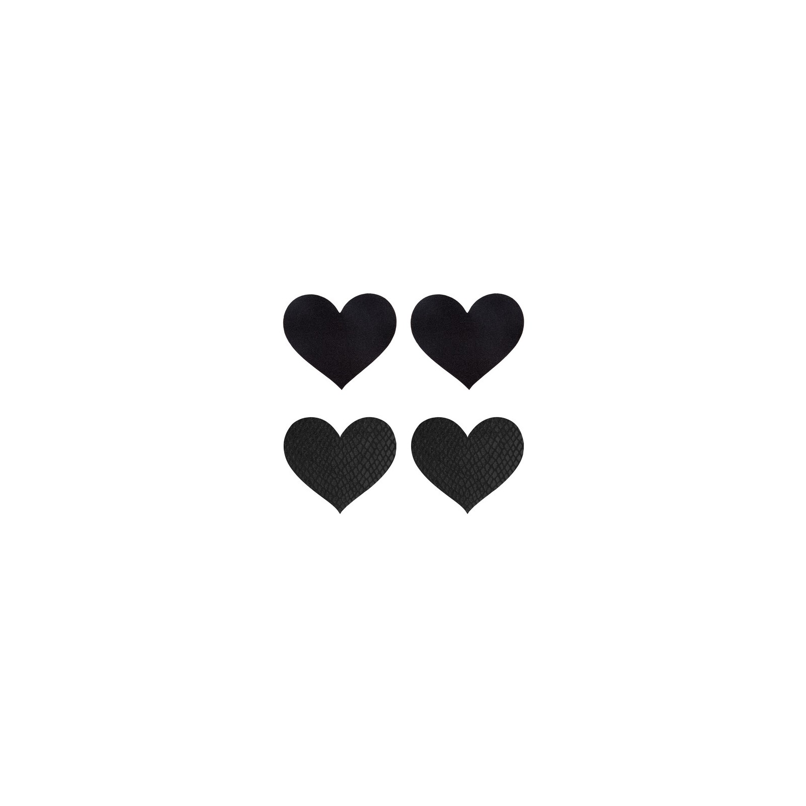 Peekaboo Pasties Black Hearts Flirty Fashion