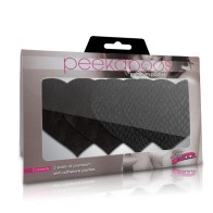 Pasties Peekaboo Corazones Negros Moda Coqueta