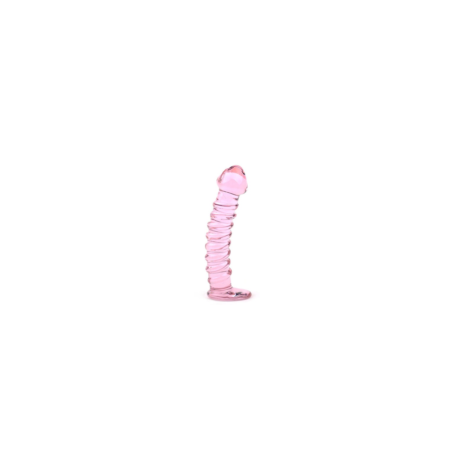 Dildo de Vidrio Texturizado Rosa