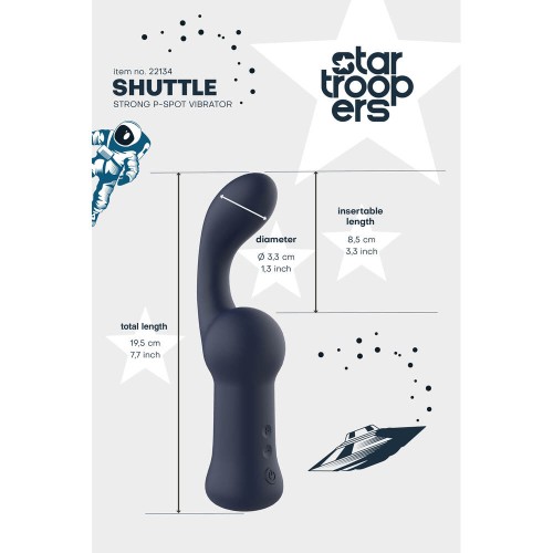 Startroopers Shuttle Vibrador P-Spot Potente para Placer Prostático