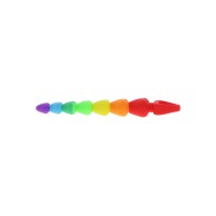 ToyJoy Rainbow Heart Anal Beads for Playful Exploration