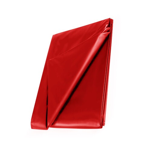 Wet Play PVC Red Bedsheet 210x200cm