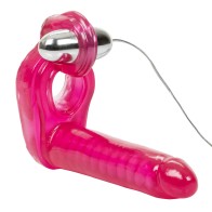 Ultimate Triple Stimulator Vibrating Cock Ring with Dong