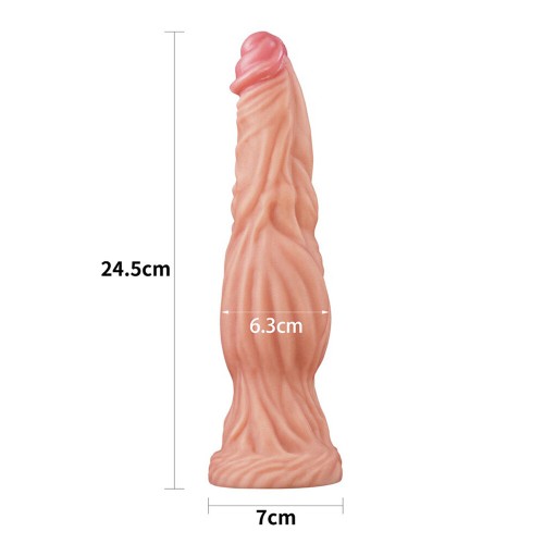 9.5 Inch Dual Layered Silicone Cock