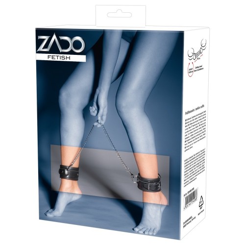 Zado Leather and Chain Ankle Leg Restraint - BDSM Bondage