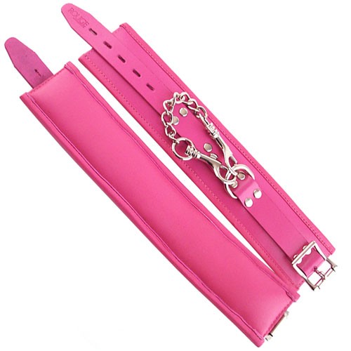 Rouge Garments Padded Pink Wrist Cuffs - Comfortable Restraints