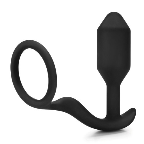 b-Vibe Snug And Tug Anal Plug Cock Ring for Prostate Stimulation