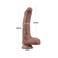 Dildo de Silicona de Doble Capa Lovetoy 8.5 Pulgadas