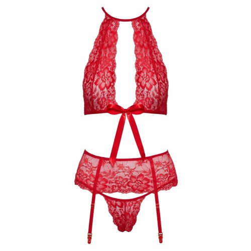 Conjunto Kissable Halterneck Rojo para Seducción