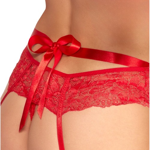 Kissable Halterneck Set Red L/XL - Elegant Lingerie