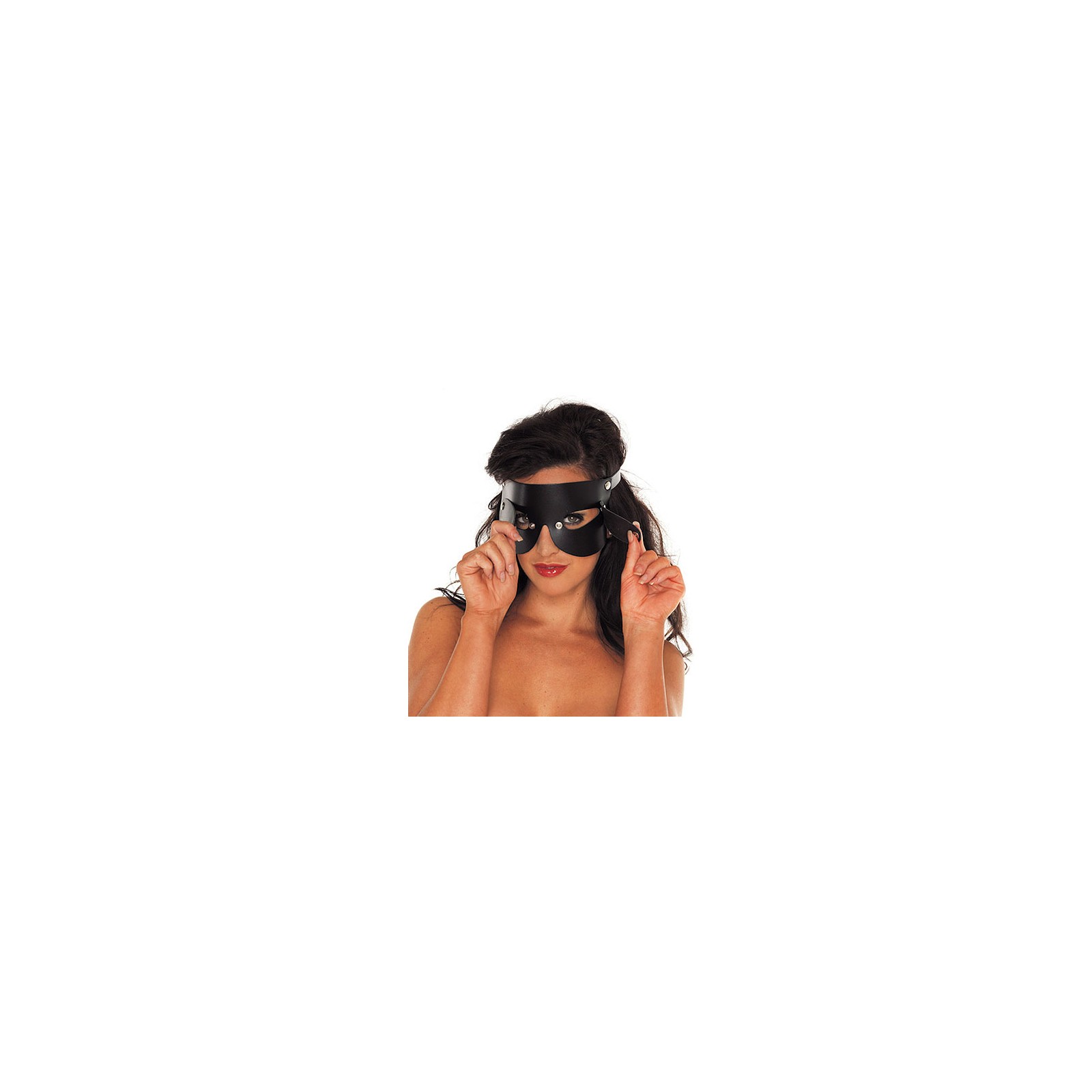 Leather Blindfold With Detachable Blinkers for BDSM