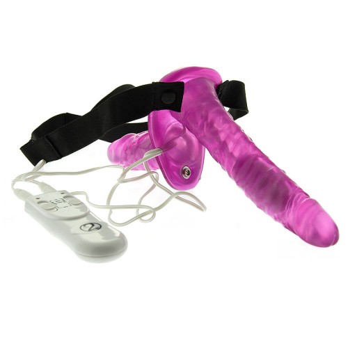 Duo Vibrating Strap On Dongs for Double Pleasure