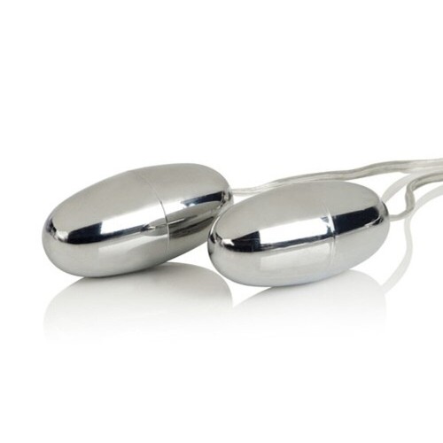 Pocket Exotics Waterproof Double Silver Bullets for Discreet Pleasure