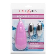 Pocket Exotics Waterproof Double Silver Bullets for Discreet Pleasure