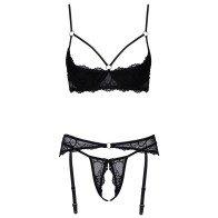 Conjunto Abierto y Crotchless de Cottelli Lingerie