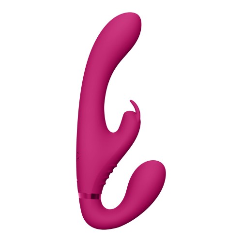 Vive Suki Vibrador Strapless de Triple Acción Rosa