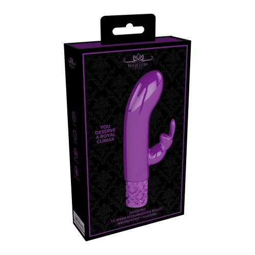 Royal Gems Dazzling Rechargeable Rabbit Bullet for Intense Pleasure