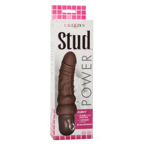 Waterproof Curvy Brown Power Stud for Ultimate Pleasure