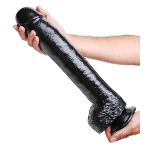 XR The Black Destroyer Huge Suction Cup Dildo - Ultimate Pleasure