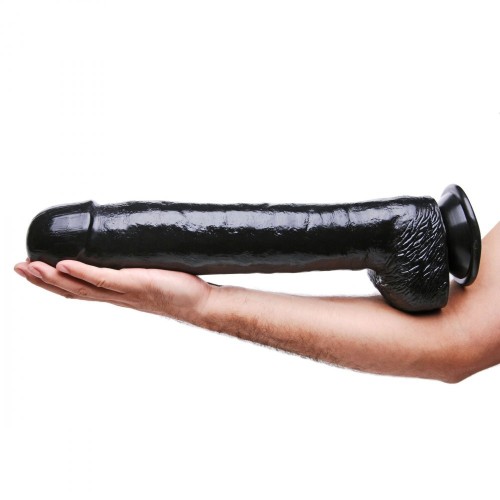 XR The Black Destroyer Huge Suction Cup Dildo - Ultimate Pleasure