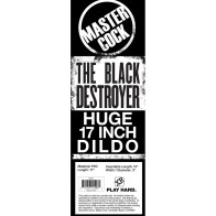 XR El Destrucción Negra Dildo Gigante con Ventosa - Placer Último