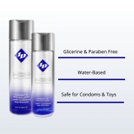 ID Free Hypoallergenic Waterbased Lubricant Safe Use