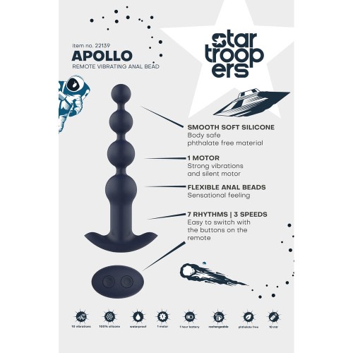 Startroopers Apollo Remote Vibrating Anal Beads for Deep Pleasure