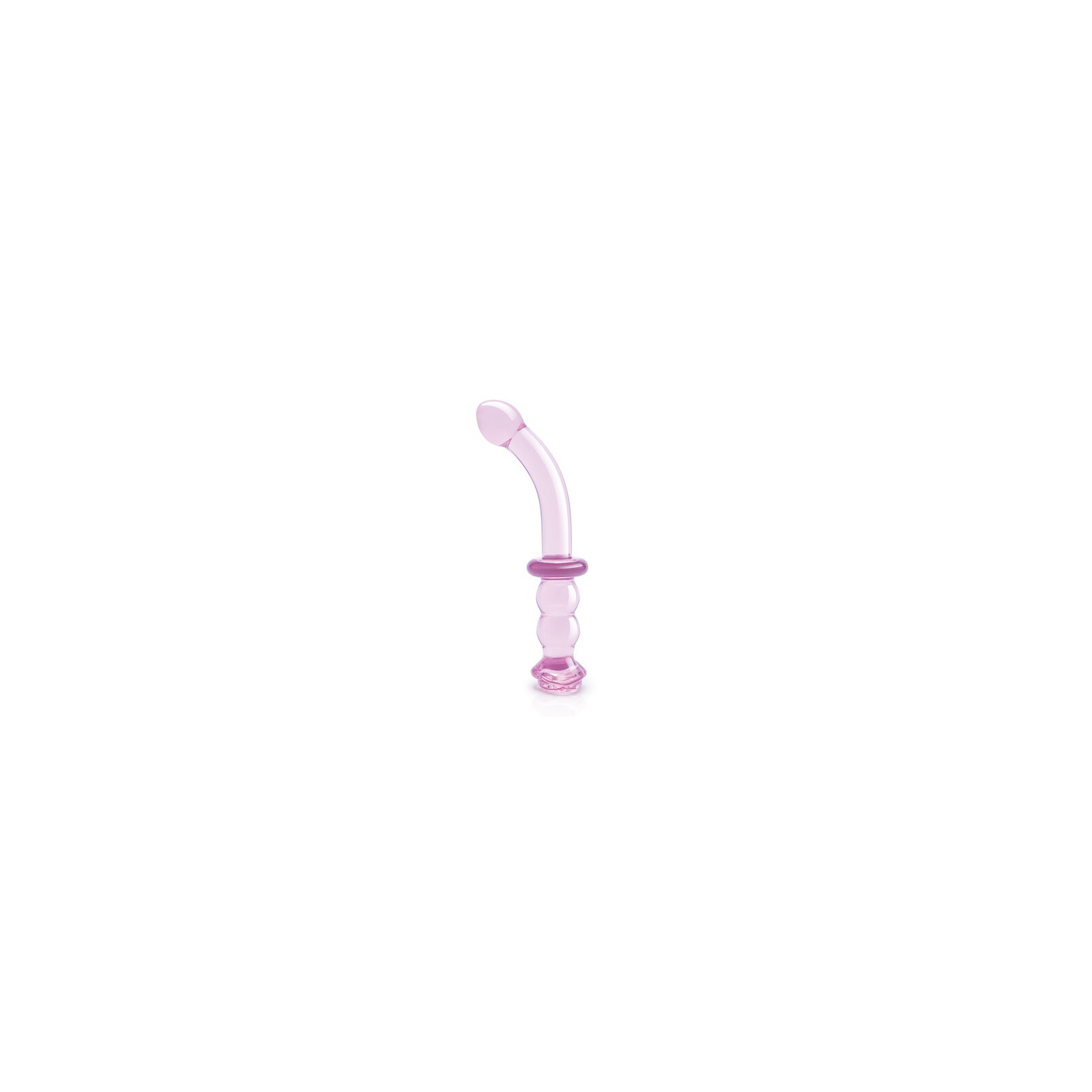 Dildo de Vidrio Glaze Rosebud para G-Spot