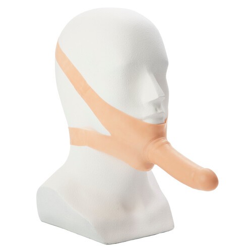 El Dildo Strap On Facial Accomodator Flesh