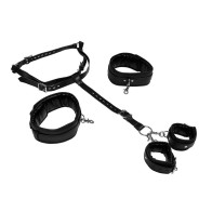 Adjustable Body Harness with Thigh and Hand Cuffs