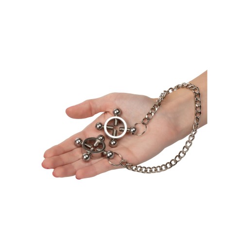 Nipple Grips 4 Point Nipple Press with Chain for Teasing