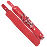 Rouge Garments Red Ankle Cuffs - Adjustable and Stylish