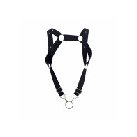 Male Basics Dungeon Straight Back Harness with Cock Ring