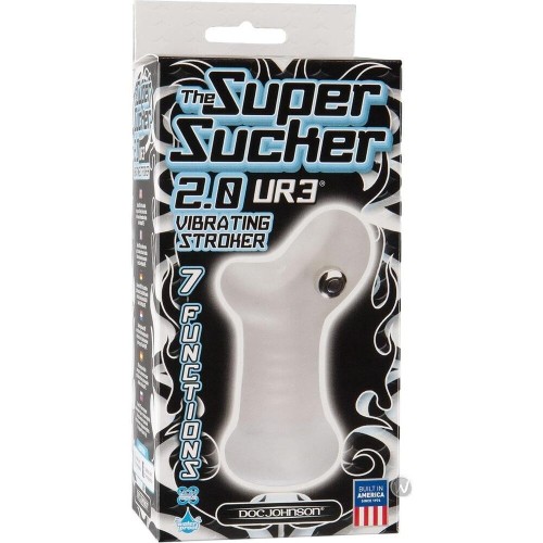 Super Sucker Ribbed Waterproof Stroker for Men