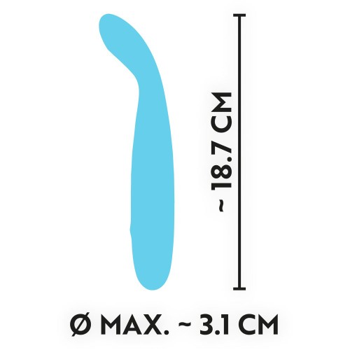 Mini Vibrador Recargable Cuties Touch de Seda Azul