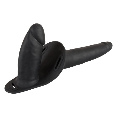 Adjustable Black Double Dildo Strap On