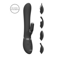 Vive Chou Interchangeable Dual Action Rabbit Vibrator for Intense Pleasure