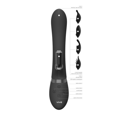 Vibrador Conejito Dual Intercambiable Vive Chou para Placer Intenso