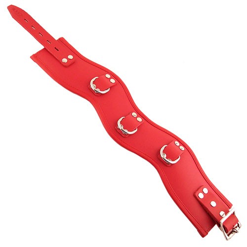 Collar de postura acolchado rojo Rouge Garments para juego BDSM