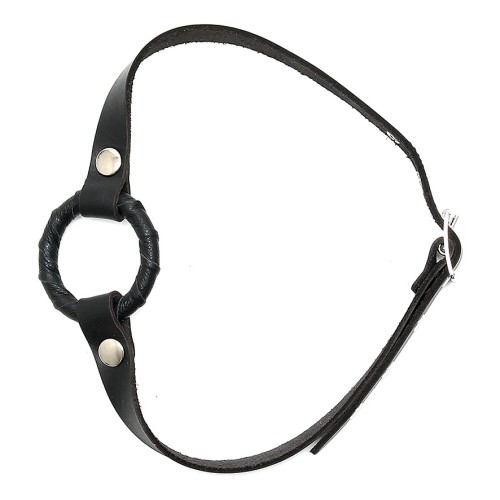 Leather Gag with O Ring for BDSM Play