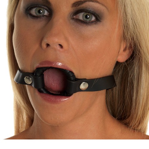 Leather Gag with O Ring for BDSM Play