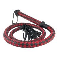 Long Arabian Whip Red And Black Elegant BDSM Toy