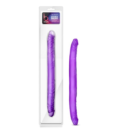 Dildo Doble Púrpura de 16 Pulgadas B Yours para Placer Dual