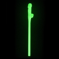 Glow in the Dark Willy Straws Pack of 9