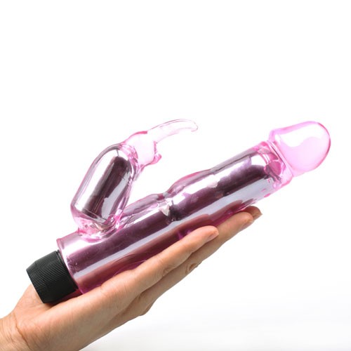 Vibrador Conejito Rosa Cristal Waves Of Pleasure para Placer Máximo