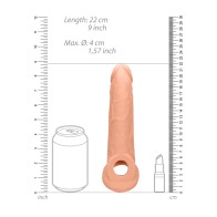 Funda de Pene RealRock de 9 Pulgadas para Placer Mejorado