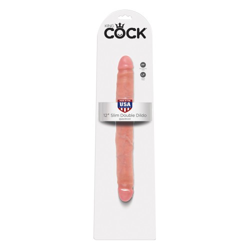 King Cock 12 Inch Slim Double Dildo