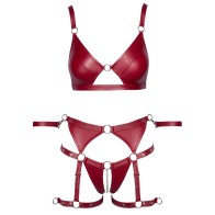 Cottelli Red Crotchless Bondage Set Intimate Collection