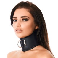 Luxury Adjustable Leather Collar with Padlock